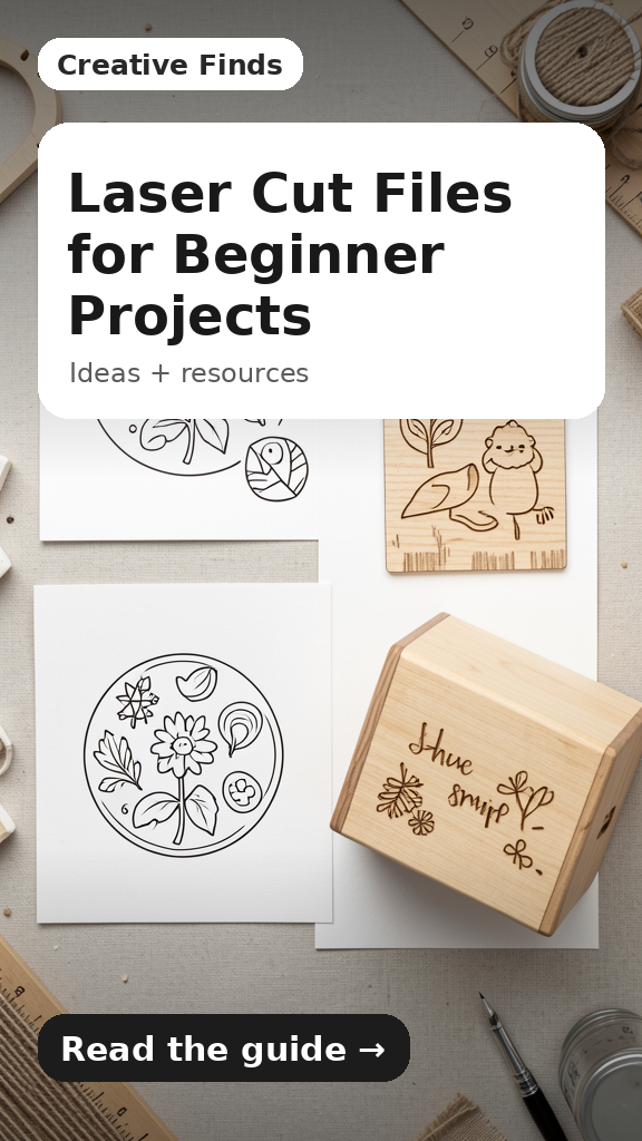 Laser Cut Files for Beginner Projects